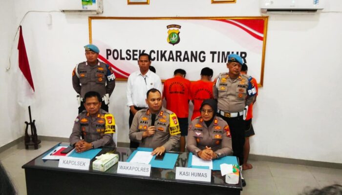 Polsek Cikarang Timur Berhasil Bongkar Sindikat Leasing Abal-Abal, 8 Motor Diamankan.