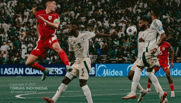 Kualifikasi Piala Dunia Round 4 Zona Asia, Timnas Indonesia Kalah 2-3 dari Arab Saudi