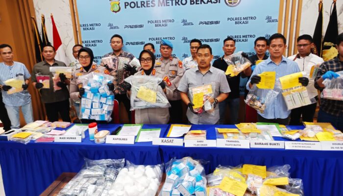 Perang Lawan Narkoba, Polres Metro Bekasi Berhasil Amankan 60 Tersangka dalam 2 Bulan