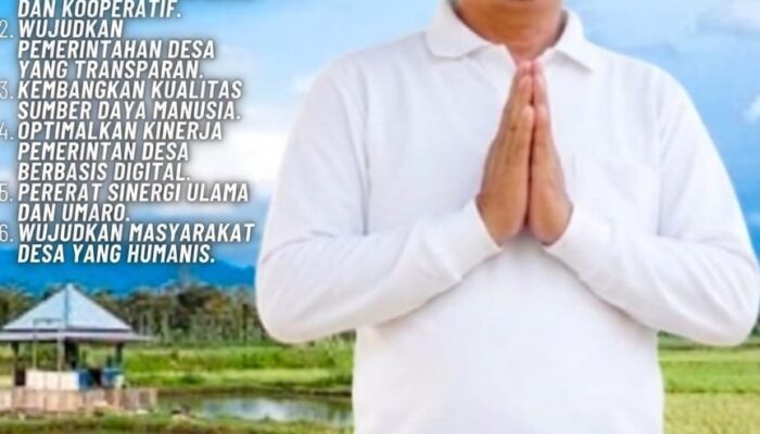 Maju Sebagai Calon Kepala Desa Karang Anyar Bang Odang : Usung Visi Kerja Sebagai Ibadah