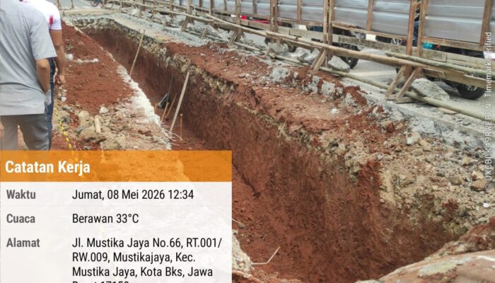 Warga Mustikajaya Sambut Gembira Perbaikan Jalan dan Drainase dari Pemkot Bekasi