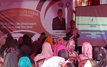 BPOM RI Gelar Kegiatan Sosialisasi Bersama Anggota DPR RI di Desa Jayamulya