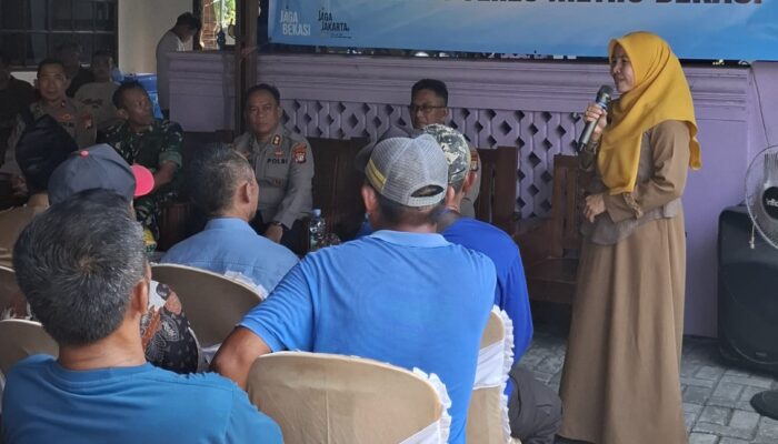 Kades Kedungwaringin Hj Tita Komala Sambut Positif Program “Jaga Bekasi On The Spot” Bersama Polres Metro Bekasi