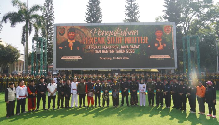 Pengukuhan Pengurus Pencak Silat Militer Wilayah Kodam III/Siliwangi, Perkuat Pelestarian Budaya dan Jiwa Bela Negara
