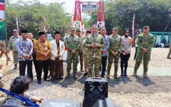 KSAD Resmikan Jembatan Perintis Garuda di Cibarusah, TNI Bangun Ribuan Jembatan dan Sumur Air Bersih