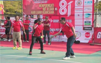 Pererat Kebersamaan Kejaksaan dan Masyarakat, Plt Bupati Buka Turnamen Tenis se-Kabupaten Bekasi