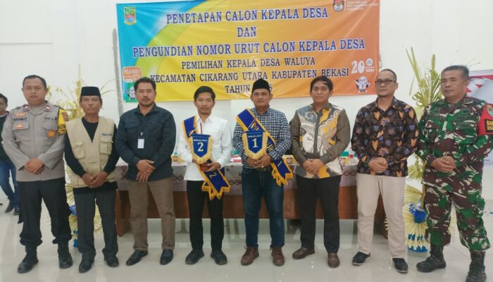Pilkades Waluya Tetapkan Nomor Urut Calon, Iin Solihin Nomor 1 dan Diki Abdilah Nomor 2