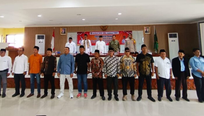 Deklarasi Damai Pilkades, Camat dan Kapolsek Cikarang Utara Kompak Jaga Pilkades Tetap Aman dan Kondusif