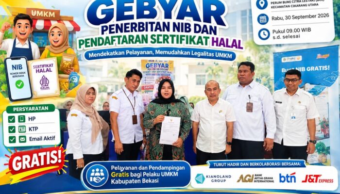 DPMPTSP Kabupaten Bekasi Jemput Bola Penerbitan NIB, Dorong UMKM Naik Kelas
