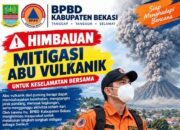 BPBD Kab Bekasi Imbau Warga Waspadai Dampak Abu Vulkanik