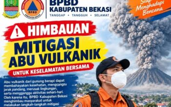 BPBD Kab Bekasi Imbau Warga Waspadai Dampak Abu Vulkanik