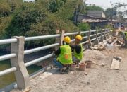 Dinas SDABMBK Percepat Rehabilitasi Jembatan CBL Penghubung Desa Kalijaya-Sukajaya